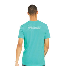Load image into Gallery viewer, Skyline Short Sleeve Tri Blend Tee- Sea Green - Circular Logo

