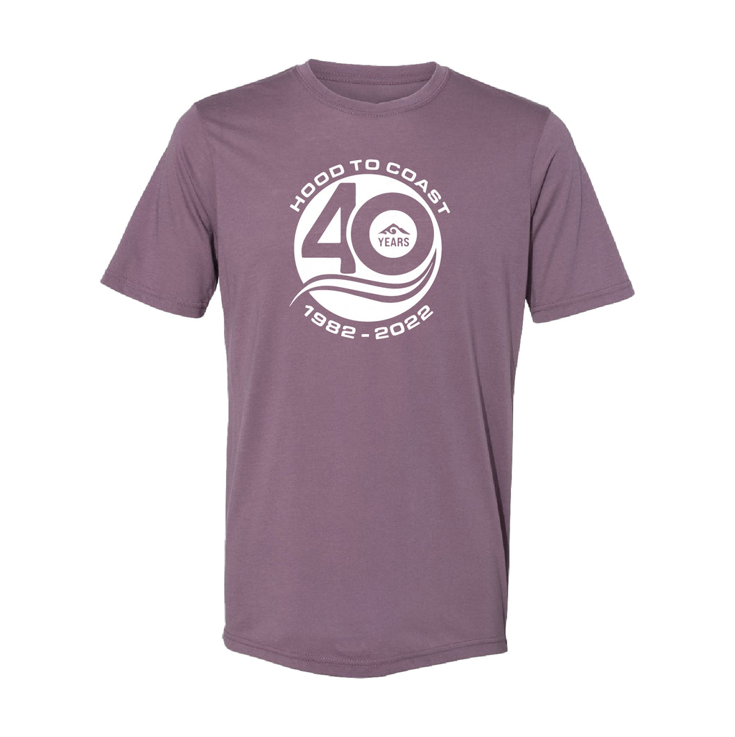 Shiraz Purple Tri-Blend Tee -Hood to Coast 40th Anniversary