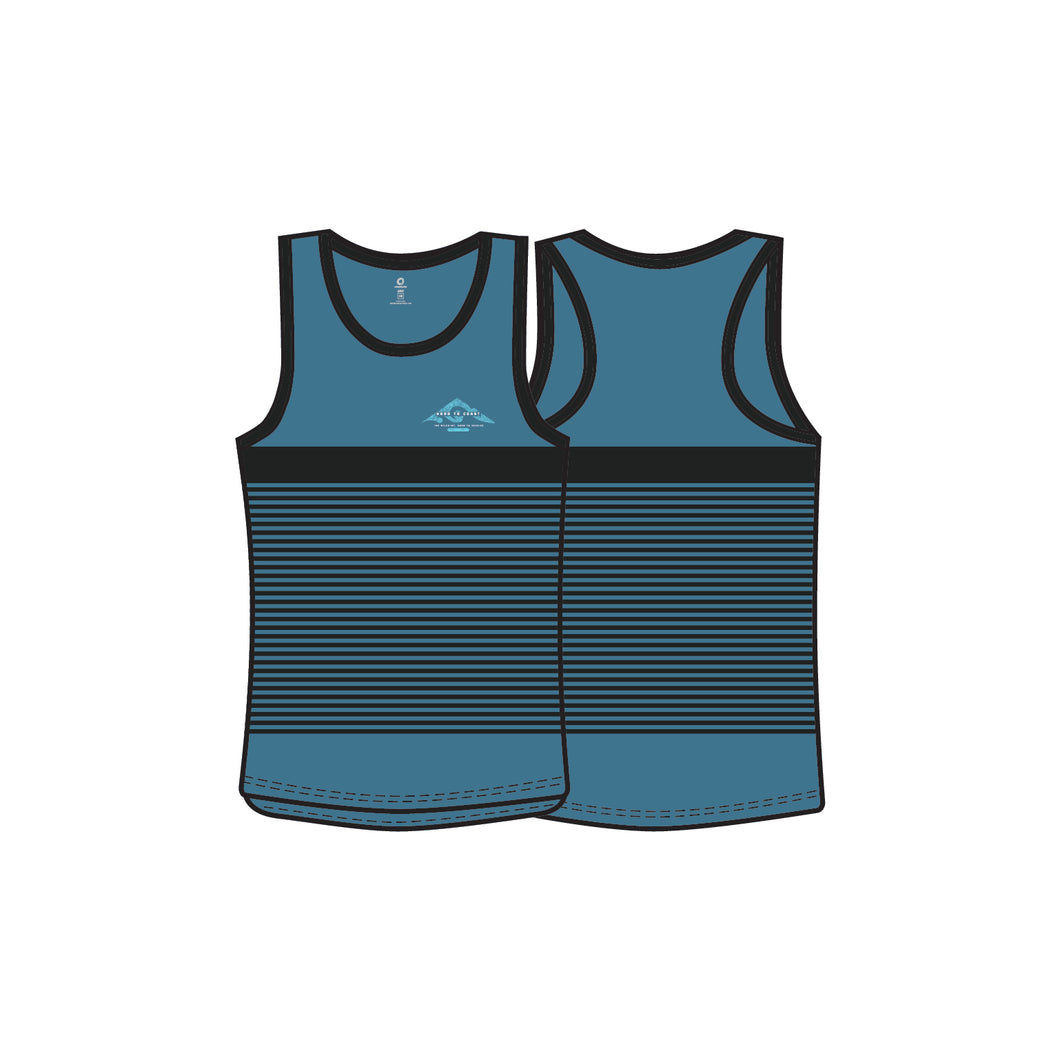 Men's Performance Singlet- Mountain Stripes Sublimated