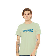 Load image into Gallery viewer, Skyline Short Sleeve Tri Blend Tee - Spring Green - Horizontal Logo
