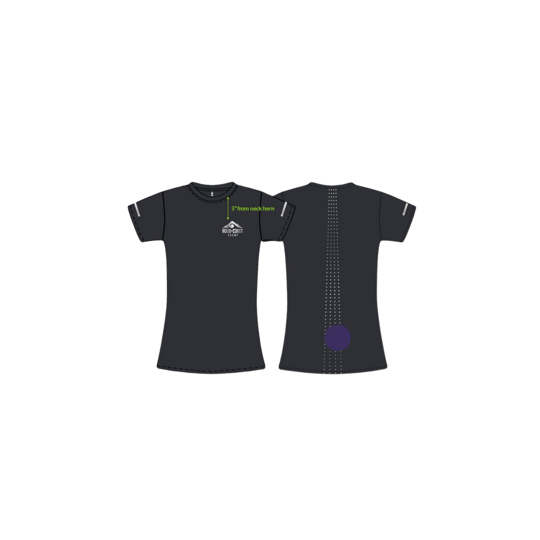 Women's  Performance Short Sleeve Tee -Black Reflective Dots