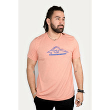 Load image into Gallery viewer, PTC Sunset Color Tri-Blend Tee -Portland to Coast Topo Graphic
