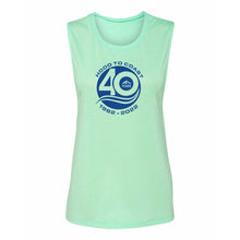 Load image into Gallery viewer, Women&#39;s Mint Tri-Blend Sleeveless Tank -Hood to Coast 40th anniversary
