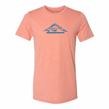 Load image into Gallery viewer, PTC Sunset Color Tri-Blend Tee -Portland to Coast Topo Graphic

