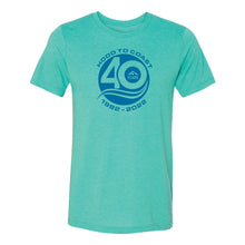 Load image into Gallery viewer, Sea Green Tri-Blend Tee -Hood to Coast 40th anniversary
