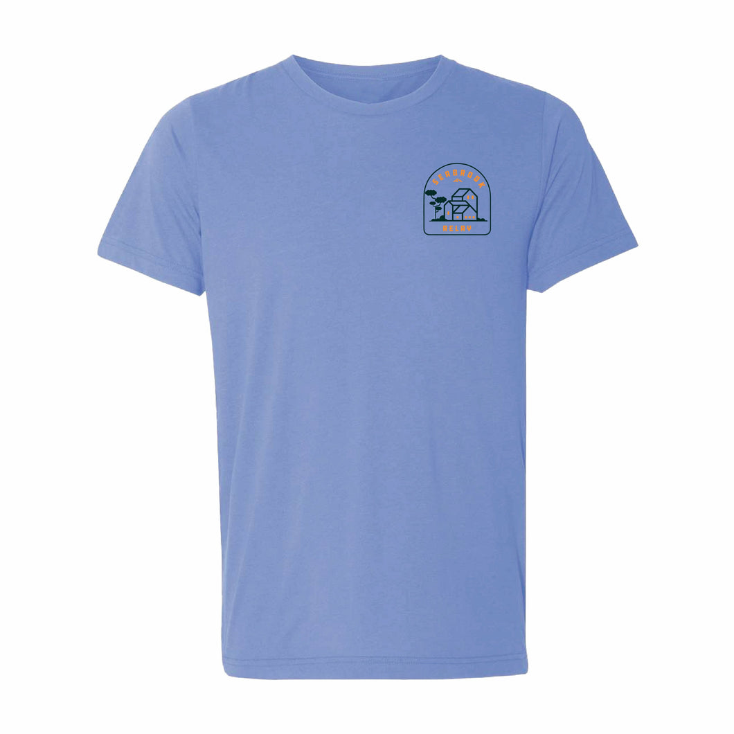 Seabrook Short Sleeve Heather Blue Color