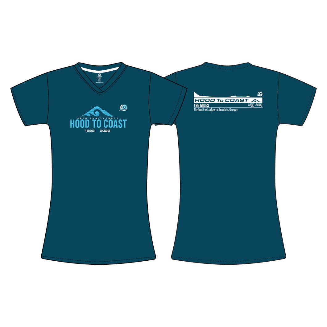 Women's Short Sleeve Performance Tee- Teal