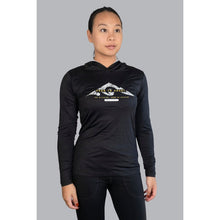 Load image into Gallery viewer, Women&#39;s 8k Base Layer Hoody, Black TOPO

