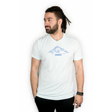 Load image into Gallery viewer, Ice Blue Tri-blend Tee -Topo Logo-
